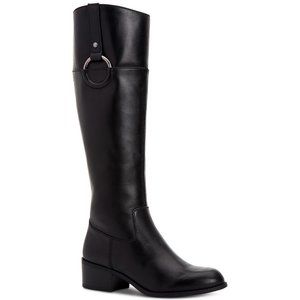 Alfani Womens Briaah Leather Round Toe Knee High R